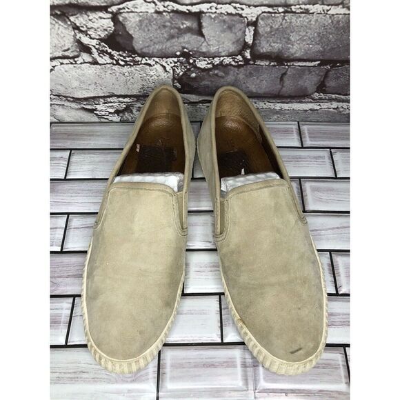 Frye Faw Beige Suede Leather Slip On Casual Comfort Shoes Women Sz 8.5M US/39EU - Picture 10 of 16